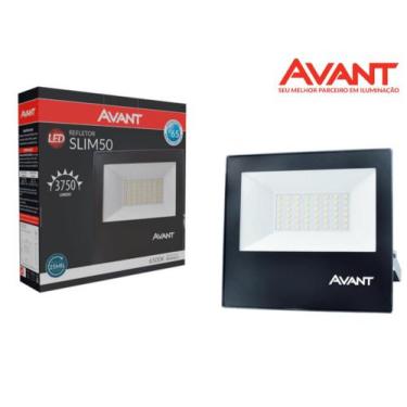 Imagem de Refletor Led 50W 3750Lúmens Branco Frio 6500K Bivolt Ip65 - Avant