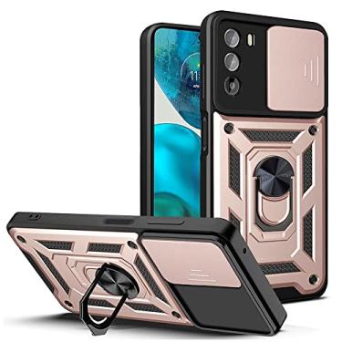 Imagem de For Motorola Moto G52 Sliding Camera Cover Design TPU+PC Phone Case
