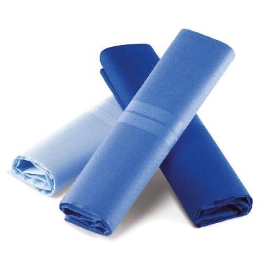 Imagem de Lenço Masculino Lupo Puro Algodão C/3 41x41 cm - Tons Azul LU23100-089