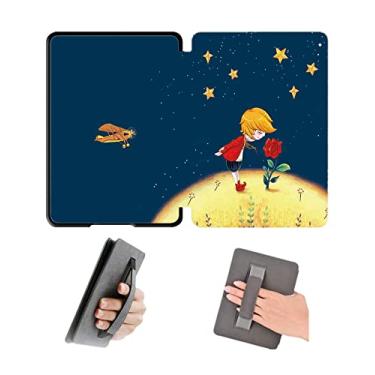 Imagem de Capa de 15 cm com alça de mão para Kindle Paperwhite 5º 6º 7º antes de 2018, modelo EY21 e DP75SDI, capa à prova d'água com hibernação automática