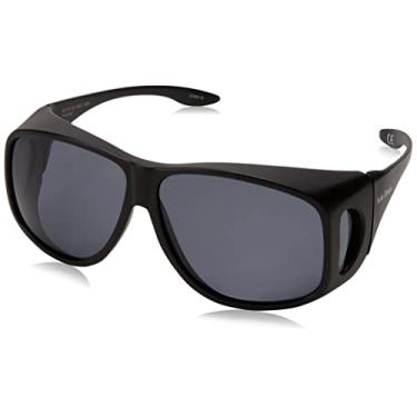 Imagem de Óculos de sol para adultos Dioptics Solar Shield Classic Fits Over, cinza, 66 mm