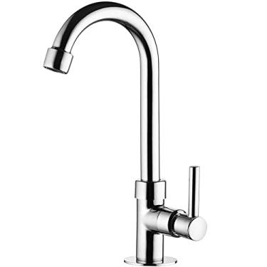 Imagem de Torneira para Lavatório de Mesa Bica Alta Lorenfit Slim Cromada