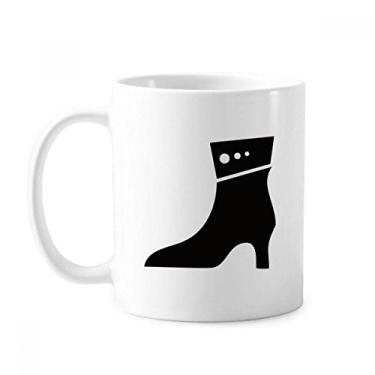 Imagem de Simple Graphics — Caneca de cerâmica de cerâmica com contorno preto e salto alto