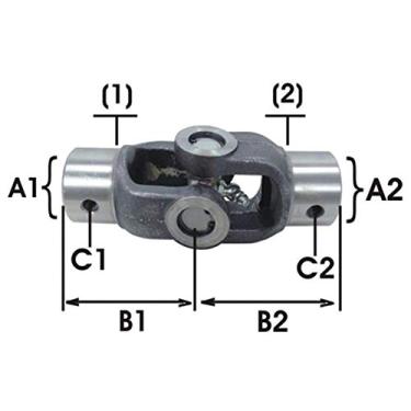 Imagem de JUNTA BASCULANTE LUVA CURTA/CURTA (APLIC. CZ-204) ACO APLIC. DIVERSAS
