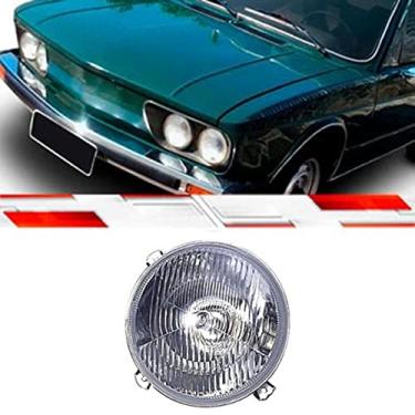 Imagem de Farol 135Mm Com Vigia Puma Gtb Brasilia Tl Variant 1973 Ate 1982 Charger Magnum 1973 Ate 1981 Landau Om Soquete Serve Ambos Lados