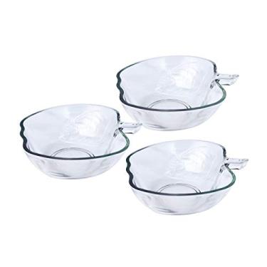 Imagem de CONJUNTO DE TIGELAS DE VIDRO EM FORMATO DE MAÇA COM 3 PEÇAS