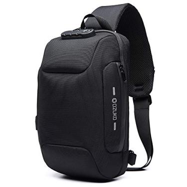 Imagem de Mochila Ozuko Original Com Saída De Cabo Usb E Cadeado