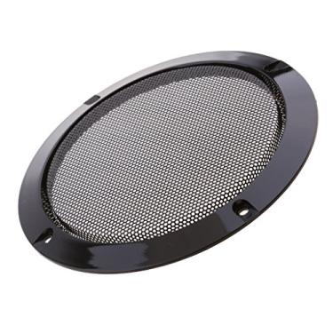 Imagem de Baoblaze 16,5 cm, cor preta, alto-falante decorativo, círculo, capa protetora para churrasqueira, parafuso incluído