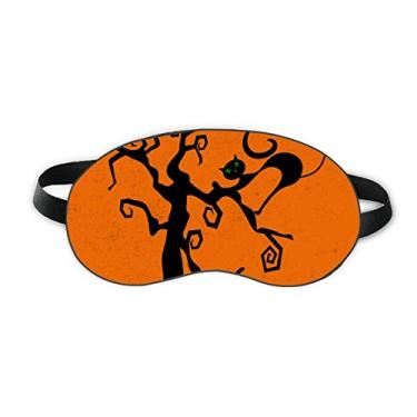 Imagem de Capa para sombra noturna macia para dormir Hallowmas Árvore de gato Halloween Hallowmas