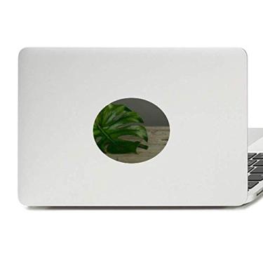 Imagem de Adesivo de notebook com estampa de folha de mesa, imagem de planta, decalque de vinil natural