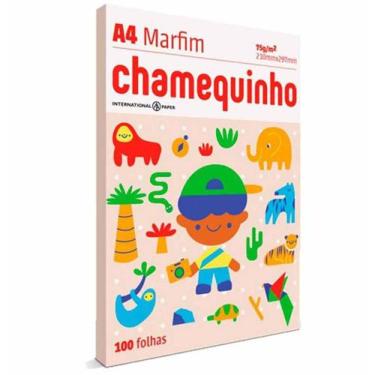 Imagem de Papel Chamequinho A4 Marfim 75G/M2  / 100Fl / Chamex