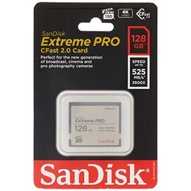 Imagem de Sandisk Extreme Pro - Cartão de memória Flash - 128 GB - CFast 2.0 - Prata (SDCFSP-128G-A46D)