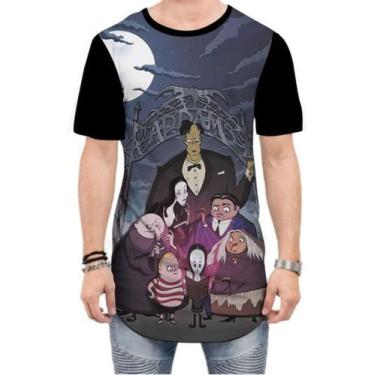 Imagem de Camiseta Long Line Wandinha Feioso Morticia Gomez Addams - Estilo Vizu