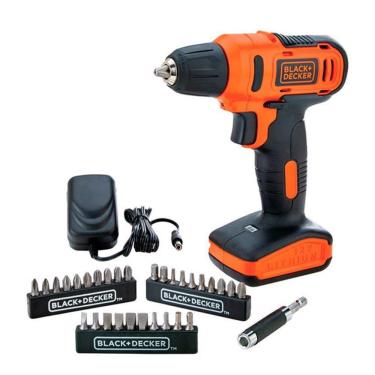 Imagem de Furadeira Parafusadeira Black & Decker LD12SCBR 3/8P + 31 Acessórios, Maleta, Bivolt