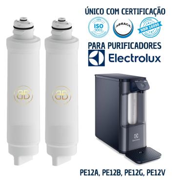 Imagem de 2 Refis Filtro Hidropure Electrolux Pe12a Pe12b Pe12g Pe12v