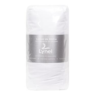 Imagem de Lençol Com Elástico em Malha 100% Algodão 135 g/m² Lynel (Branco, Queen Size)