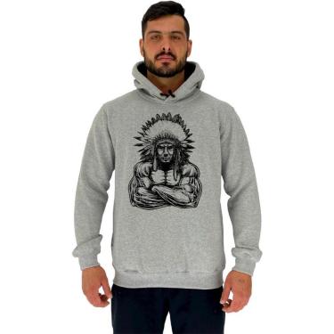 Imagem de Blusa Moletom MXD Conceito Tradicional Com Touca Índio Maromba Masculina-Masculino