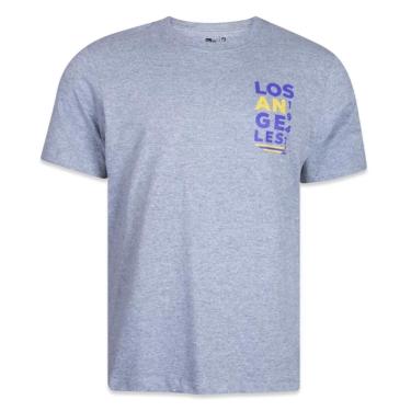 Imagem de Camiseta New Era Los Angeles Lakers Sport Performance Cinza
