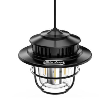 Imagem de Lampião Led Luminária Recarregável USB Bateria Para Camping Aventura Pesca Manutenção Decoração