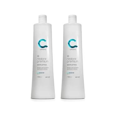 Imagem de Kit Restore Premium Amavia Shampoo Condicionador 1 Litro