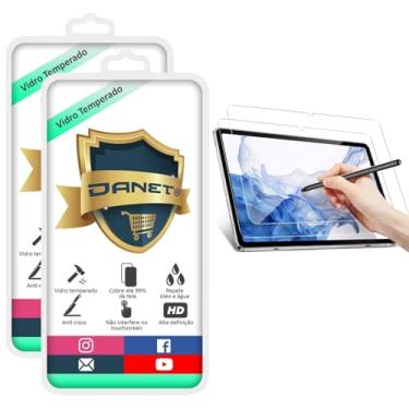 Imagem de Kit 2x Pel�cula De Vidro Temperado Para Samsung Galaxy Tab S9 Plus Tela 12.4" Polegadas 9h - Danet