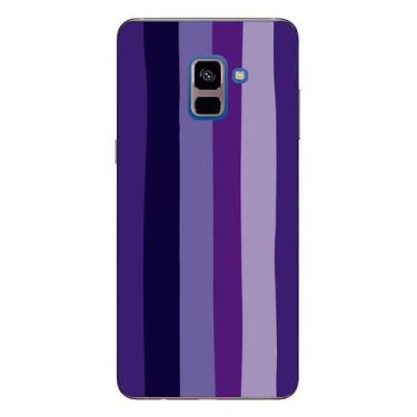 Imagem de Capa Case Capinha Samsung Galaxy A8 Plus Arco Iris Roxo - Showcase