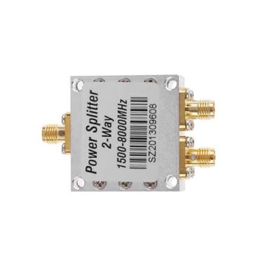 Imagem de MOOKEENONE Divisor de potência coaxial RF bidirecional, divisor horizontal de alto desempenho de 1,5 G-8 GHz, 50 W para TV a cabo coaxial e Internet