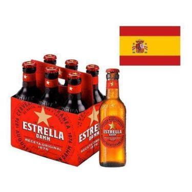 Imagem de Kit 6 Cervejas Lager Estrella Damm Barcelona 330ml - Espanha