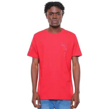 Imagem de Camiseta Masculina Onbongo Agni Vermelha Dalila D743A