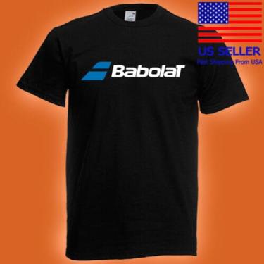 Imagem de Camiseta preta masculina logotipo esportivo Babolat tamanho P-5XL (m, preto)