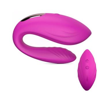 Imagem de Vibradores Estimulador Ponto G e Sucção Clitóris Forma de U Dobrável Estimulador Sexual Feminino