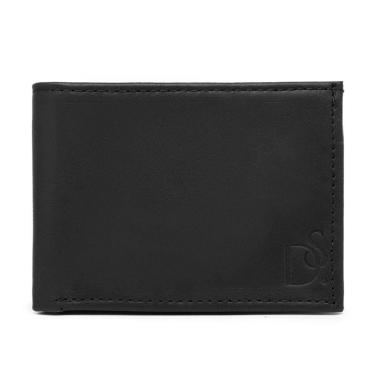 Imagem de Carteira Masculina Couro Resistente Porta Moedas Ziper Repartiçoes Cartoes E Documentos