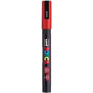 Imagem de Pincel Marcador, Cis, Artesanato, Posca, PC-3M, Fine Line, Vermelho, Caixa Com 6