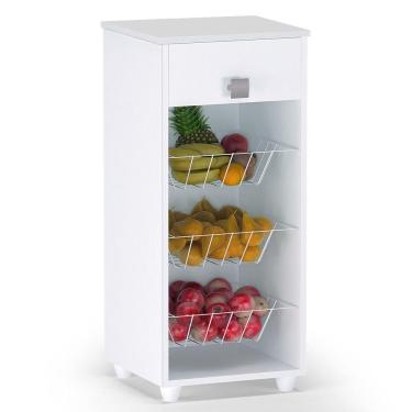 Imagem de Balcão Fruteira Multiuso E 01 Gaveta Branco