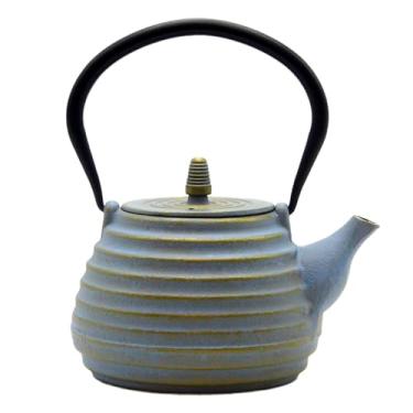 Imagem de Sechudo Bule de chá japonês com infusor de aço inoxidável, seguro para fogão, chaleira de ferro fundido, bule de chá de ferro fundido revestido com interior esmaltado para 1000 ml