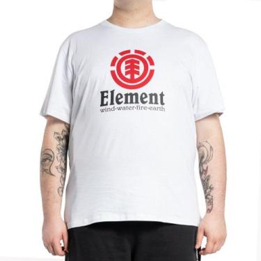 Imagem de Camiseta Plus Size Element Vertical Branca