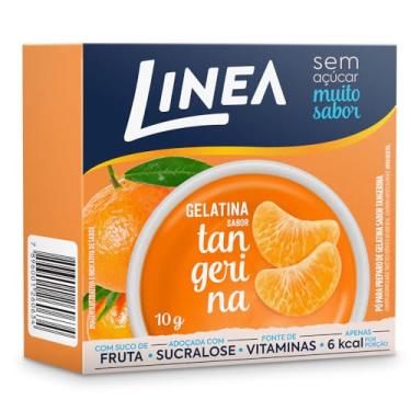 Imagem de Linea Gelatina em Pó Sabor Tangerina 10g