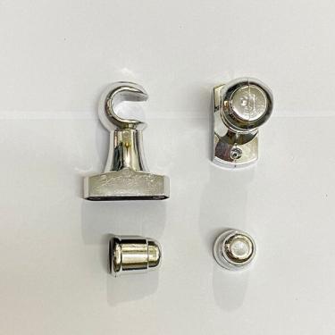 Imagem de Kit Par De Suporte 19mm Cromado Para Varão De Cortina