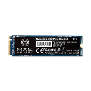Imagem de AXE MEMORY SSD SSD interno NVMe M.2 2280 PCIe Gen 3x4 de 1 TB