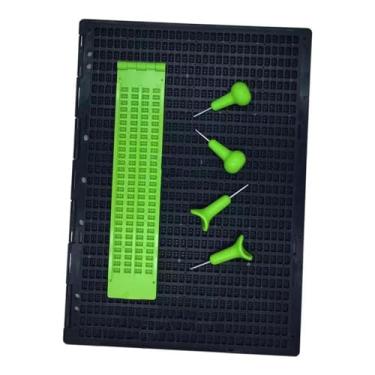 Imagem de 2 braille ardósia e 4, placa de escrita braille auxiliares de deficiência visual portátil ferramenta de aprendizagem braille para escritor cego