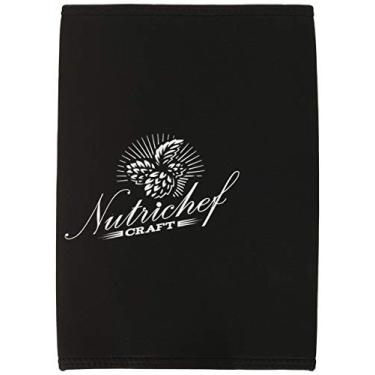 Imagem de NutriChef Jaqueta de neoprene Cooler-de alta qualidade mantém sua cerveja ou bebida fria por até 3 horas mini barril de cerveja caseira (3,7 ml), isolador PKBRTP100.5