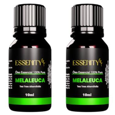 Imagem de 02 Óleo Essencial de Melaleuca - Tea Tree Natural Premium 100% Puro - Ideal para Difusores de Aromas Elétricos, Aromaterapia, Massagem, Purificante, Antisséptico, Fortalece a Imunidade, Promove Saúde da Pele e Alívio de Irritações - Vegano, Cruelty-Free - 10ml - ESSENITY