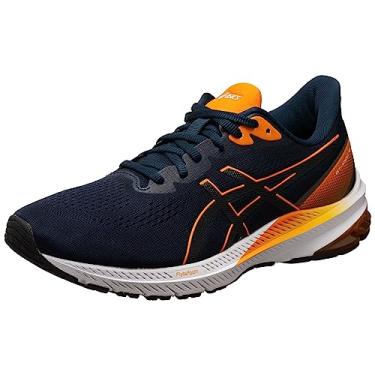 Imagem de ASICS Tênis masculino GT-1000 8, Azul francês laranja brilhante, 42