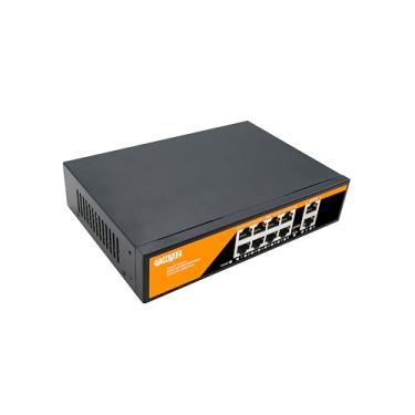 Imagem de Switch Poe Com 8 Portas Poe + 2 Portas UP LINK HZ-1010GB-POE
