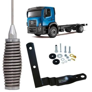 Imagem de Antena Móvel Px Mola Inox 2,70 metros Suporte Dianteiro Volkswagen Con