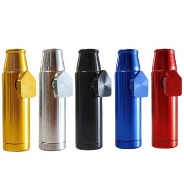 Imagem de Pacote com 5 mini pimenteiros de metal premium, dispensador de especiarias e adoçante, armazenamento portátil de viagem (alumínio nodizado) (cor: dourado, prata, preto, azul, vermelho)