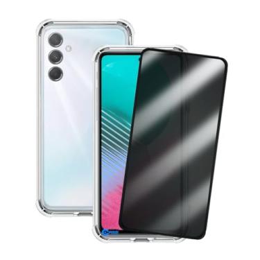 Imagem de Kit Capa Anti Impacto e Película Privacidade 3D Anti-Spy Compatível Samsung Galaxy M54