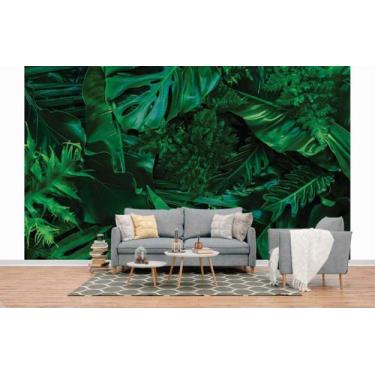Imagem de Papel de Parede 3D Painel 4M Folhas Costela de Adão Vinil Jadim Realis