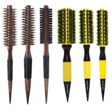 Imagem de Kit escovas termicas madeira E cerâmica pmg marco boni - Genérico