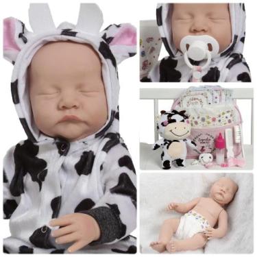 Imagem de Bebê Tipo Reborn Vários Acessórios Recem Nascida Princesa - Cegonha Re